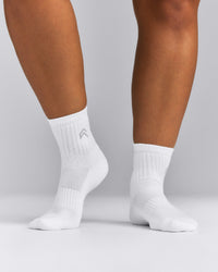 Mid Crew Socks 3 Pack | White