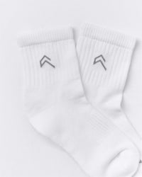 Mid Crew Socks 3 Pack | White