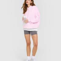 Mid Weight Relaxed Hoodie | Chalk Pink