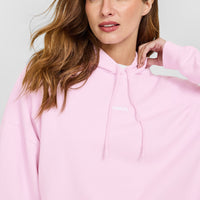 Mid Weight Relaxed Hoodie | Chalk Pink