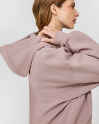 Mid Weight Relaxed Hoodie | Dusty Purple