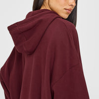 Mid Weight Relaxed Hoodie | Rosewood