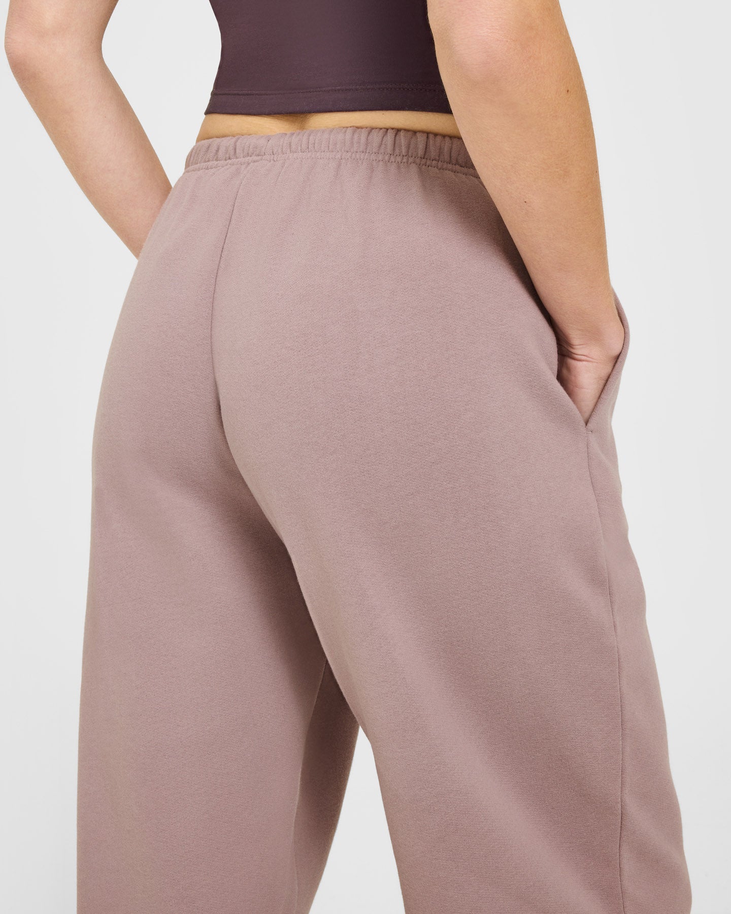 Mid Weight Relaxed Joggers | Dusty Purple
