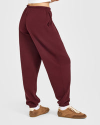 Mid Weight Relaxed Joggers | Rosewood