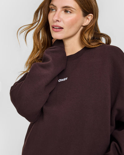 Mid Weight Sweatshirt | Plum Brown