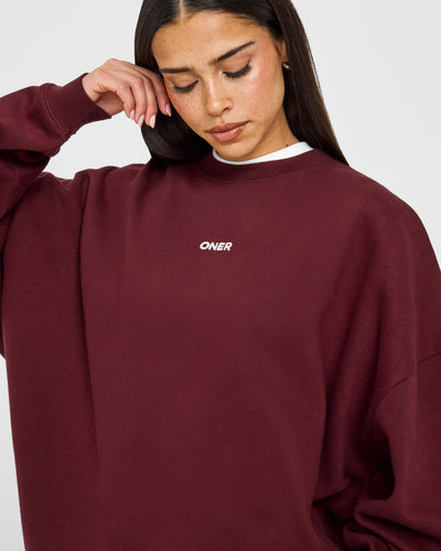 Mid Weight Sweatshirt | Rosewood