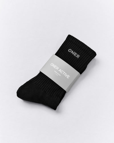 Long Crew Socks 1 Pack | Black