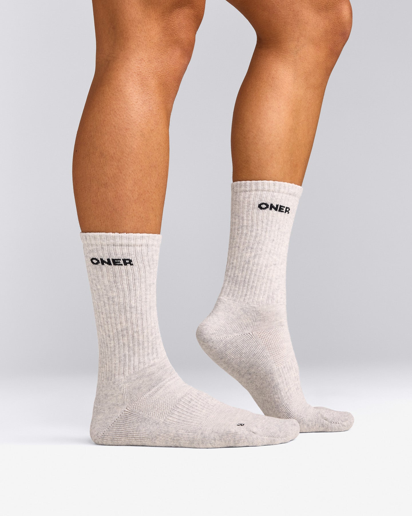 Oner Long Crew Socks 1 Pack | Grey Marl
