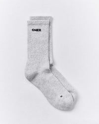 Long Crew Socks 1 Pack | Grey Marl