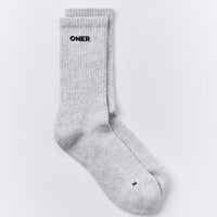 Long Crew Socks 1 Pack | Grey Marl