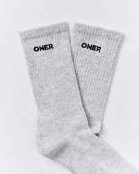 Long Crew Socks 1 Pack | Grey Marl