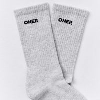 Long Crew Socks 1 Pack | Grey Marl
