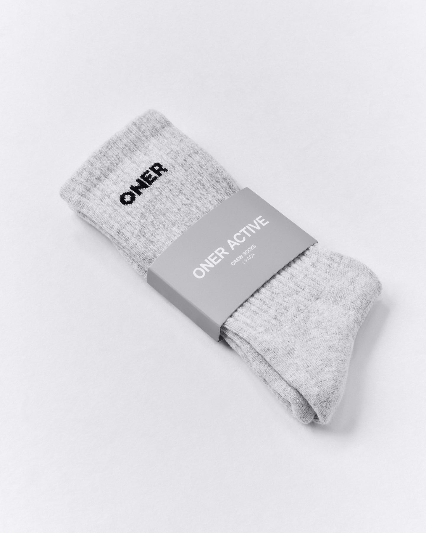 Long Crew Socks 1 Pack | Grey Marl
