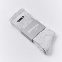 Long Crew Socks 1 Pack | Grey Marl
