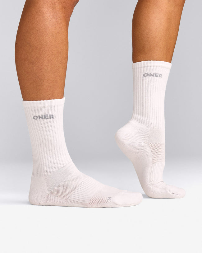 Oner Long Crew Socks 1 Pack | White