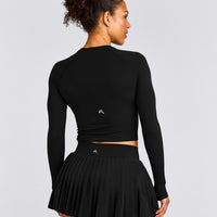 Oner Seamless Fitted Long Sleeve Top | Black