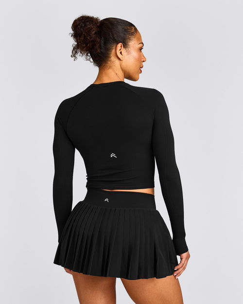 Oner Seamless Fitted Long Sleeve Top | Black