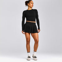 Oner Seamless Fitted Long Sleeve Top | Black