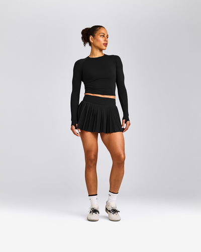 Oner Seamless Fitted Long Sleeve Top | Black