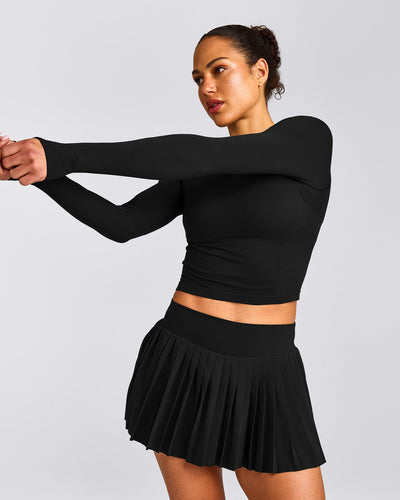 Oner Seamless Fitted Long Sleeve Top | Black