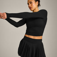Oner Seamless Fitted Long Sleeve Top | Black