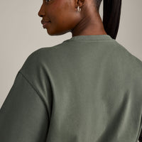 Oversized Oner Girlfriend Washed T-Shirt | Washed Dark Khaki