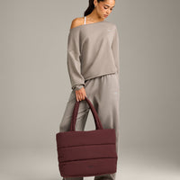 Raw Cut Lounge Off-The-Shoulder Sweatshirt | Washed Minky