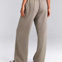 Cotton Vintage Lounge Wide Leg Joggers | Washed Minky