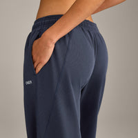 Raw Cut Lounge Wide Leg Joggers | Washed True Blue