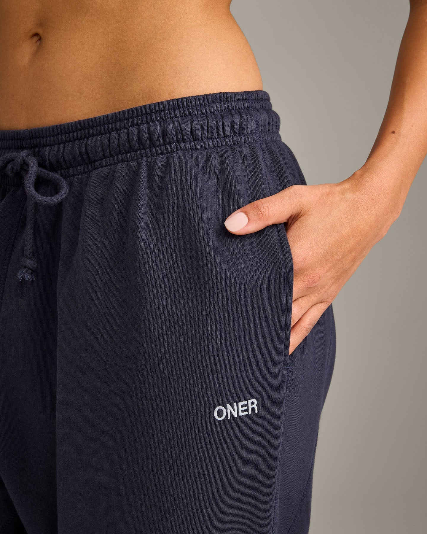 Raw Cut Lounge Wide Leg Joggers | Washed True Blue