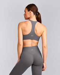 SoftMotion™ Bralette with Grey Logo | Ash Grey