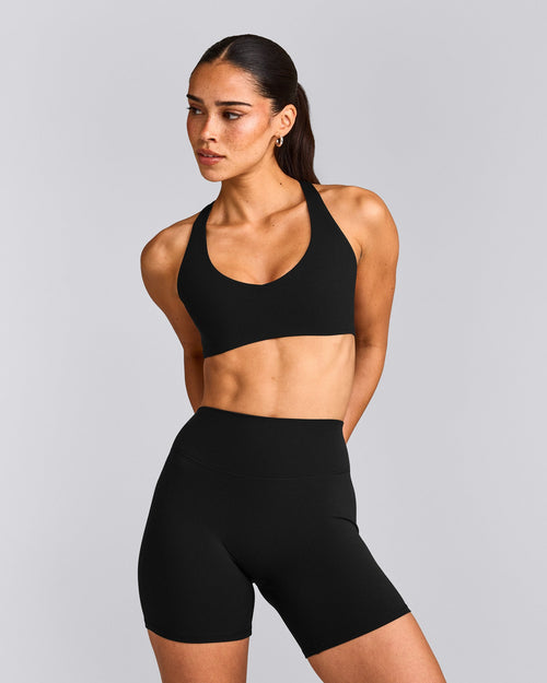 SoftMotion™ Bralette with Grey Logo | Black