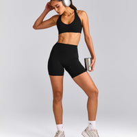 SoftMotion™ Bralette with Grey Logo | Black
