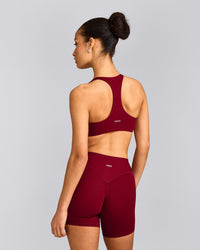 SoftMotion™ Bralette with Grey Logo | Ruby Red