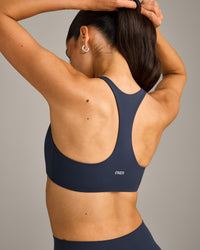 SoftMotion™ Bralette with Grey Logo | True Blue