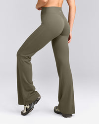SoftMotion™ Flared Bottoms with Grey Logo | Alpine Green