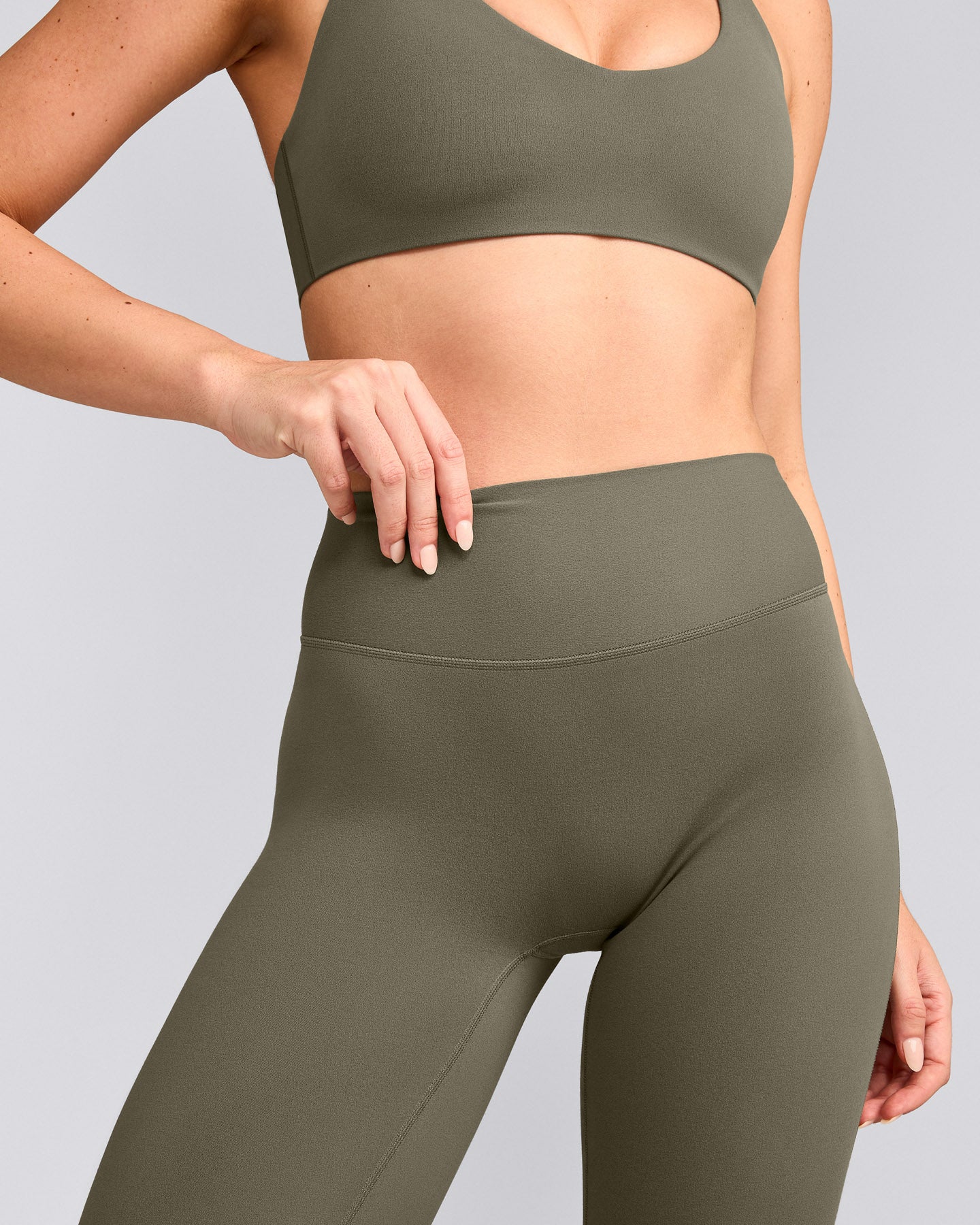 SoftMotion™ Flared Bottoms with Grey Logo | Alpine Green