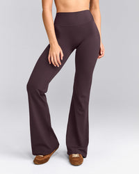 SoftMotion™ Flared Bottoms with Grey Logo | Dark Umber Brown