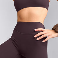 SoftMotion™ Flared Bottoms with Grey Logo | Dark Umber Brown