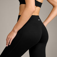SoftMotion™ Flared Bottoms with Grey Logo | Black