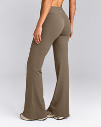 SoftMotion™ Flared Bottoms with Grey Logo | Moss Brown