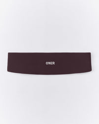 SoftMotion™ Headband with Grey Logo | Dark Umber Brown