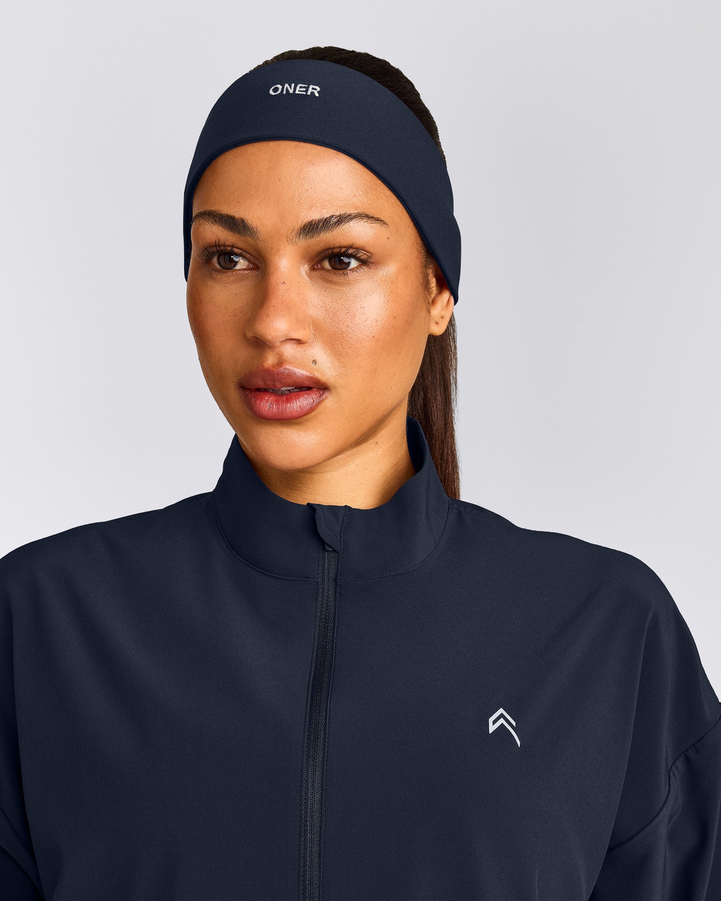 SoftMotion™ Headband with Grey Logo | True Blue
