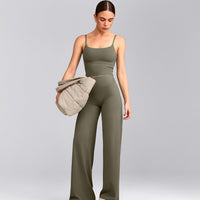 SoftMotion™ Straight Leg Bottoms with Grey Logo | Alpine Green