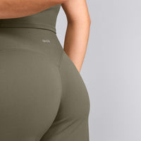 SoftMotion™ Straight Leg Bottoms with Grey Logo | Alpine Green