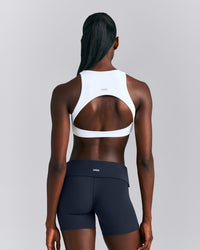 SoftMotion™ High Neck Sports Bra New Branding | White