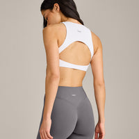 SoftMotion™ High Neck Sports Bra | White