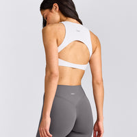 SoftMotion™ High Neck Sports Bra | White