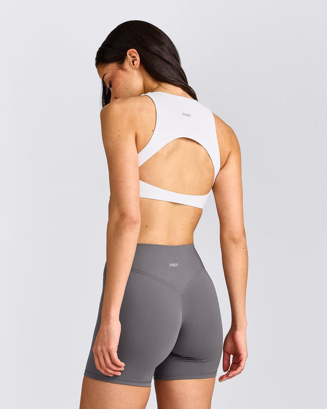 SoftMotion™ High Neck Sports Bra | White