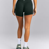 SoftMotion™ High Waisted Shorts 6" | Emerald Noir